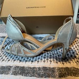 Le Chateau Silver High Heels